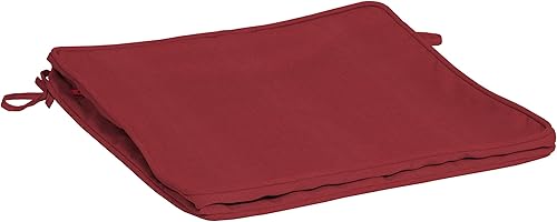 Arden Selections ProFoam - Funda de cojín para asiento de comedor, 20 x 20 pulgadas, color rojo