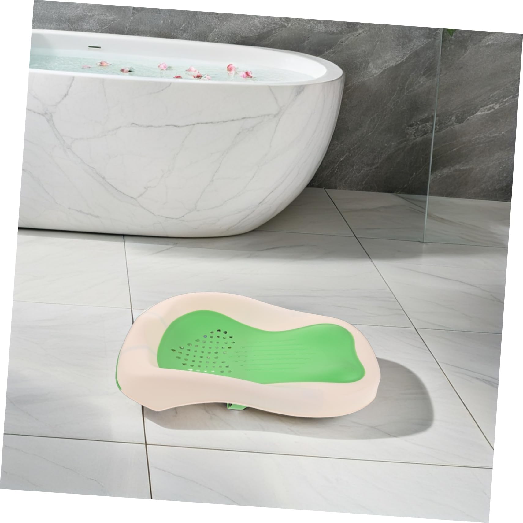 Toyvian Seggiolino Bagnetto Ragazzo Ragazza Ragazza con Base Antiscivolo Sedile e Design Portatile per Cura Delicata e Bagnetto Facile