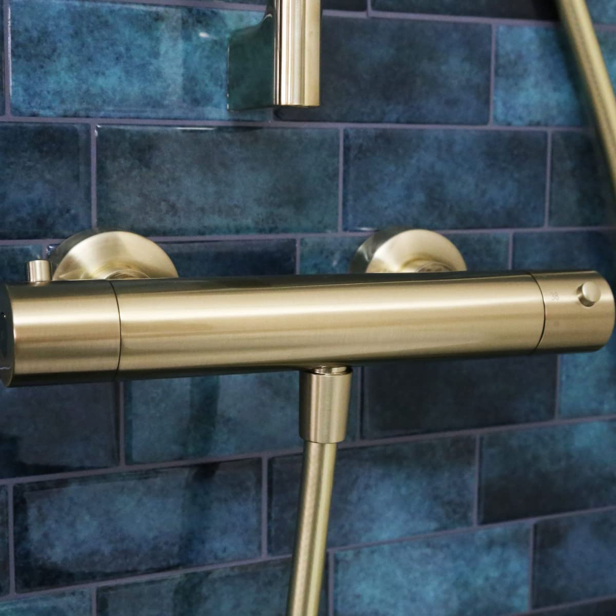 Essebagno Luisa mitigeur douche thermostatique or