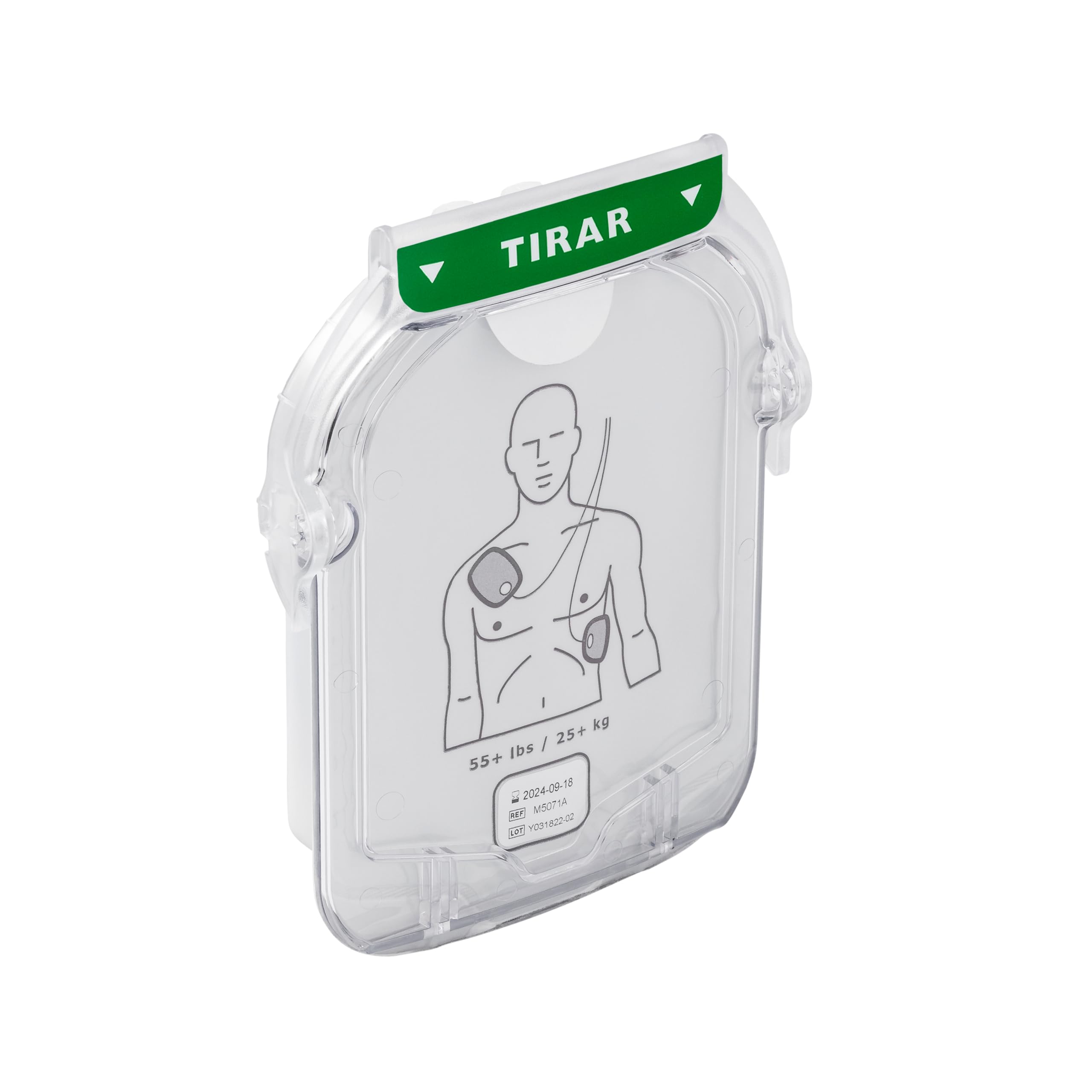 Desfibrilador Philips HeartStart HS1: Cartucho de electrodos SMART para adultos, M5071A