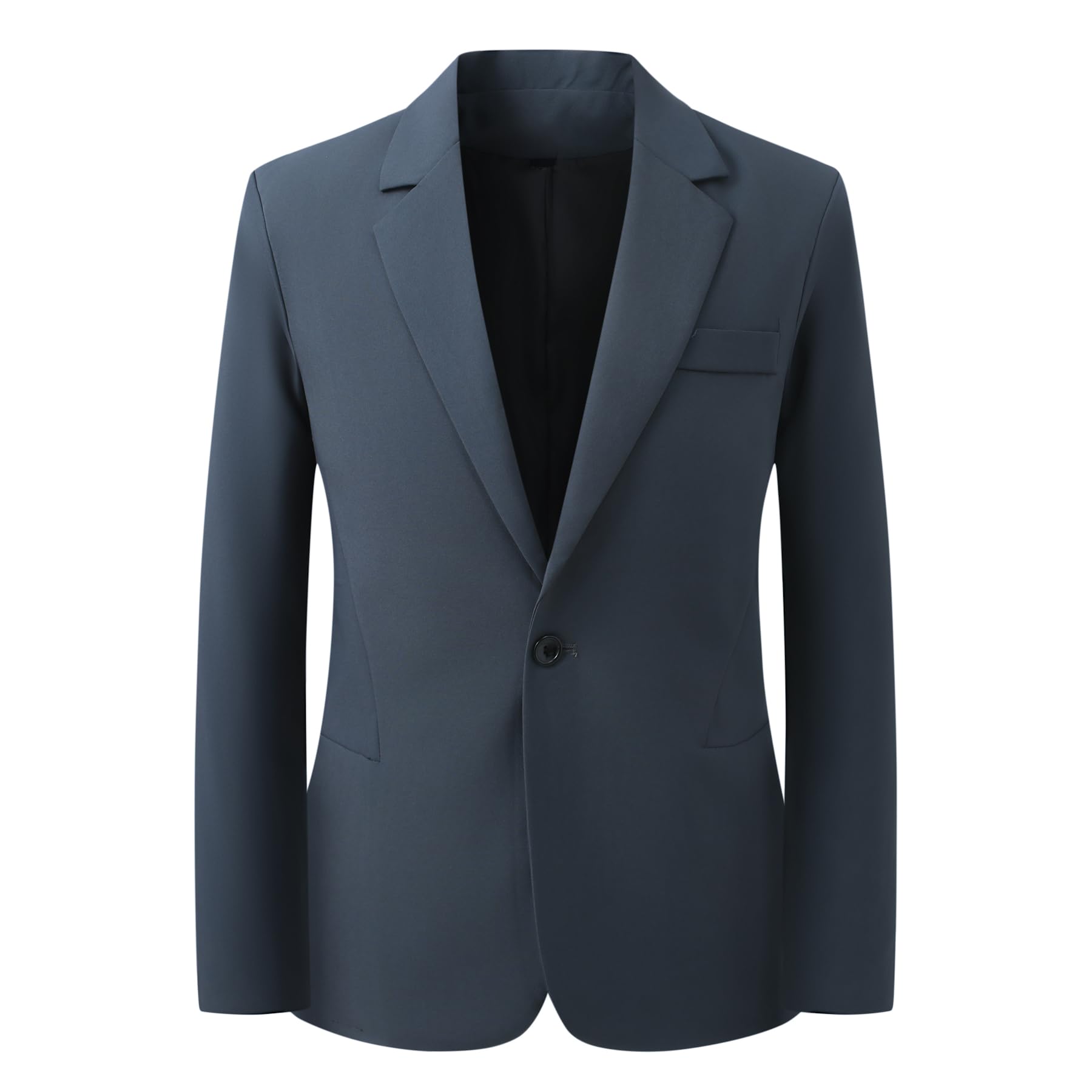 YFFUSHI Blazer Chaqueta Hombre Regular Fit Casual 1 Botón Solapas de Muesca Suave para Boda Uso Diario