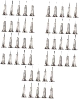 ibasenice 60 Peças Acessórios DIY Balançando A Cabeça Da Fortuna Gato Base De Mola Painel De Controle Cabeça De Balanço Mola Adesivo Base De Mola Balanço Mola Painel De Carro Base De Mola