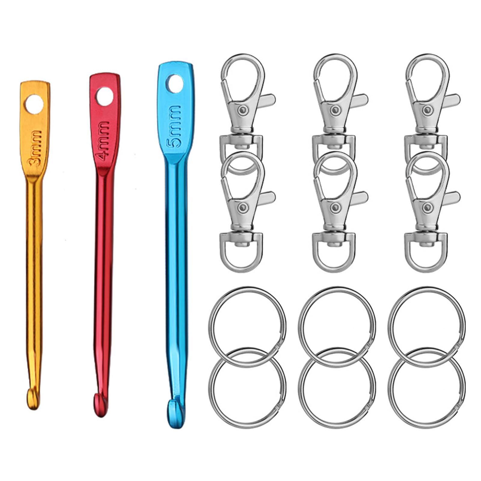 Tsophreniq Ergonomic Crochet Hook Sewing Needle Knitting Accessories Set with Crochet Bag for Beginner Hobbyist Knitting Project Needle