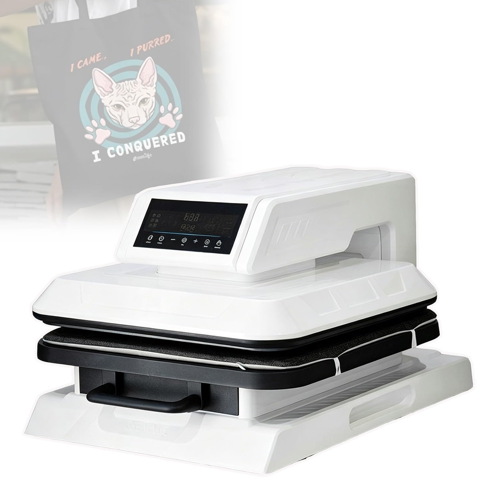 Machine de transfert de chaleur automatique avec écran LCD intelligent