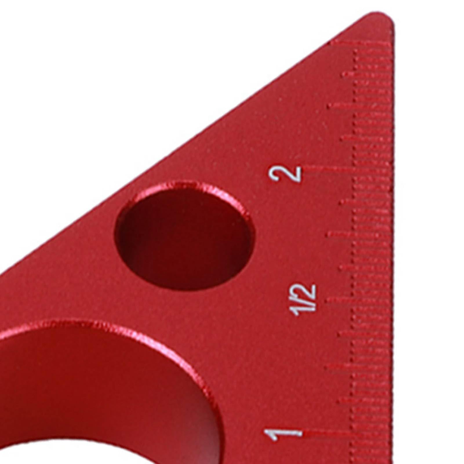 Lineal, 2 Zoll/6 cm rechtwinkliges Dreieck-Höhenlineal, quadratisches Lineal aus Aluminiumlegierung for die Holzbearbeitung