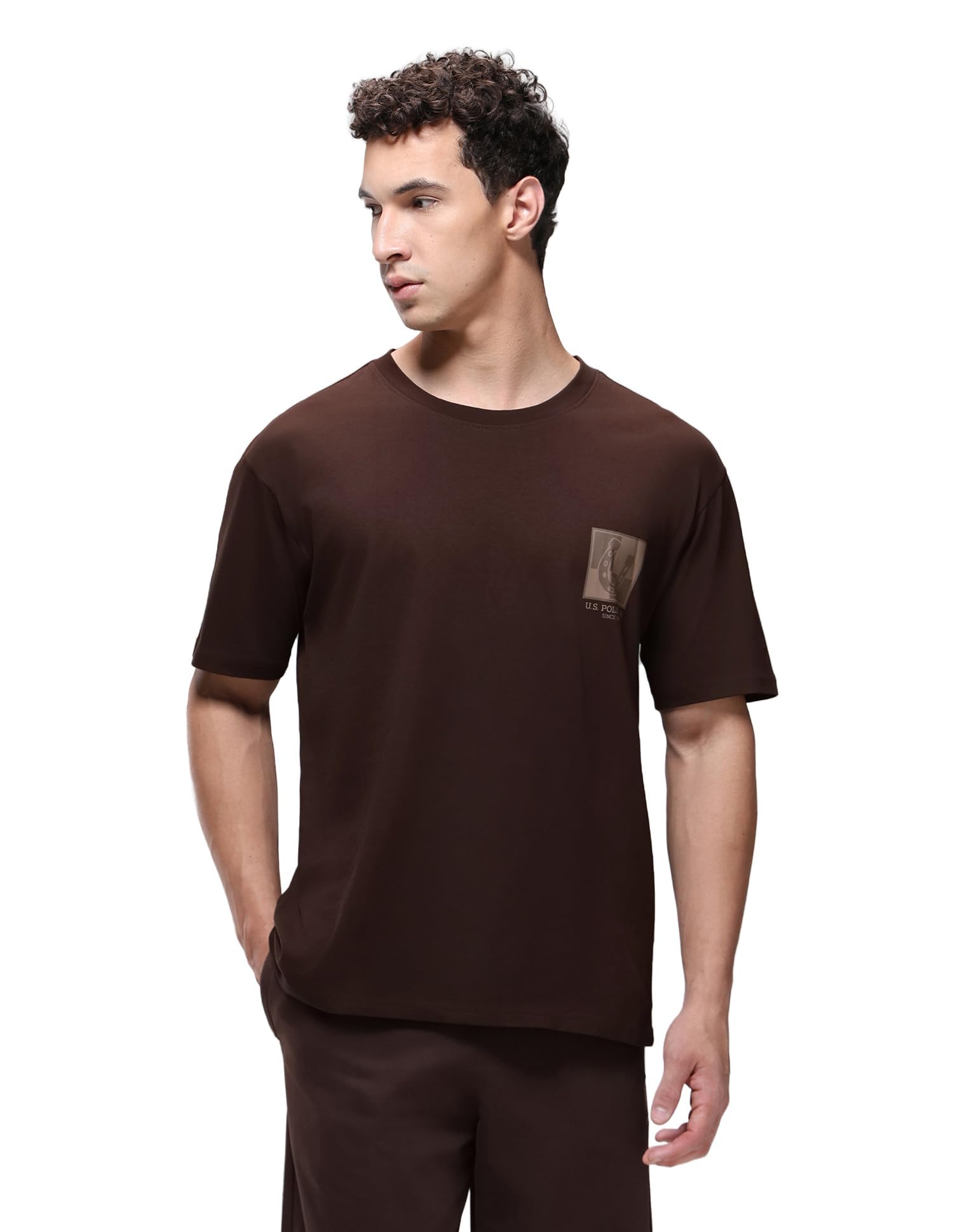 u.s. polo assn. Mens OEE15 Breathable Pure Cotton Comfort Fit Lounge T-Shirt-picture-25