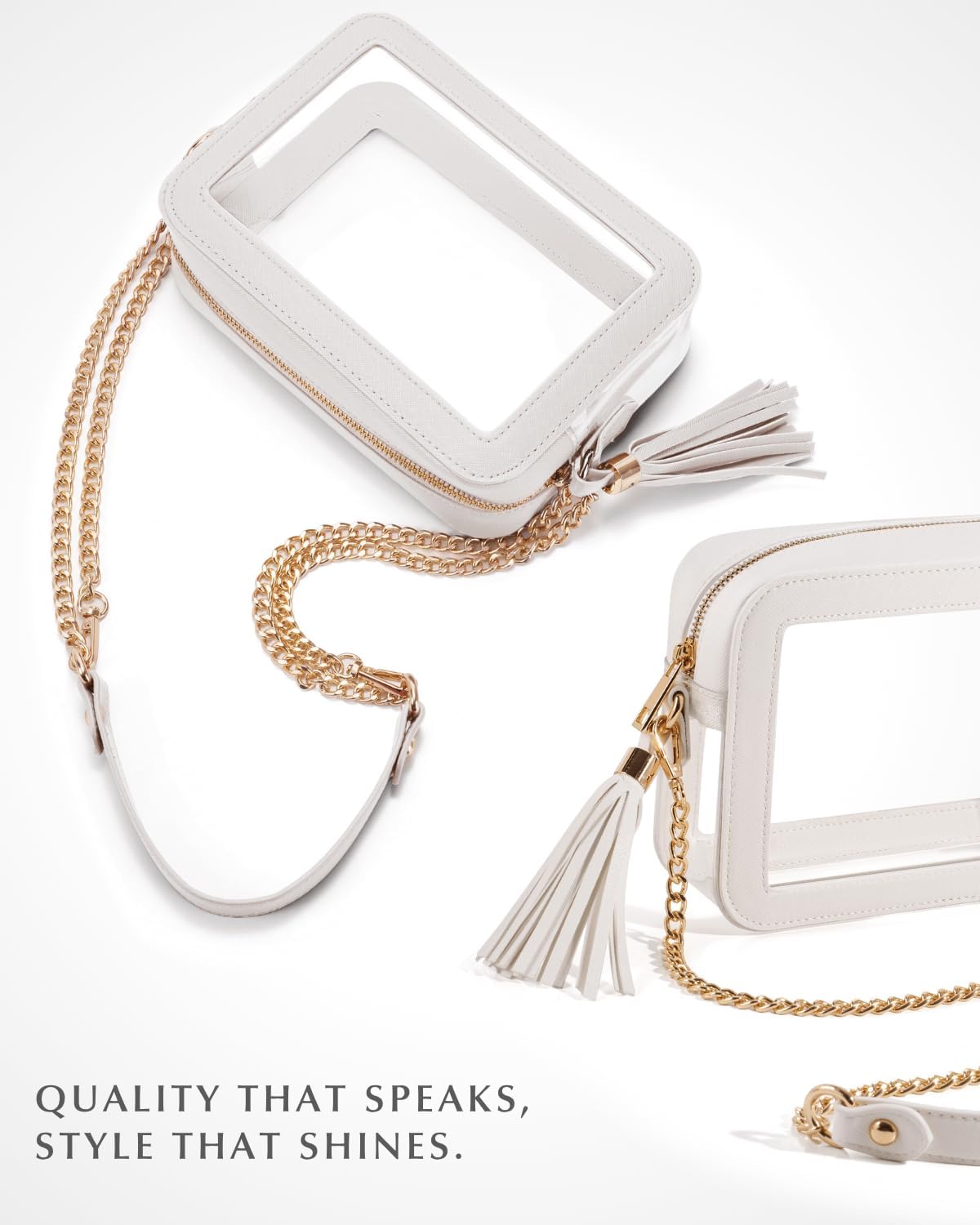 Clear Bag for Stadium Events – Stadium Approved Clear Purse Crossbody Bag for Women, Concerts, Sports, and Festivals - Image 6