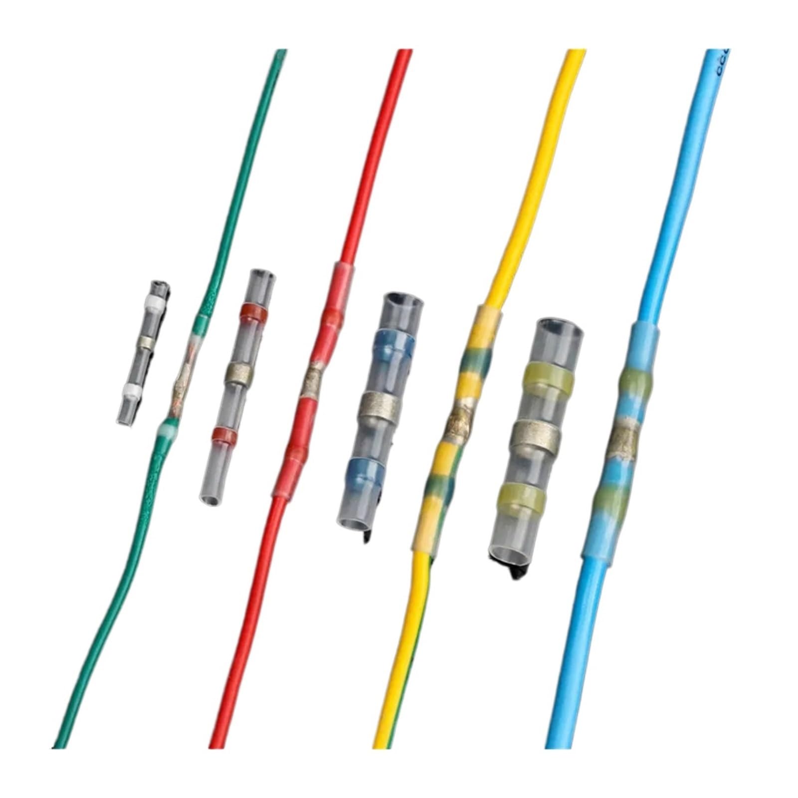 Connecteurs bout à bout thermorétractables étanches, manchon de soudage 10-26 AWG, 40 pièces