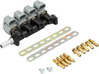 Sequential Fuel System Injection Auto Gas Conversion Kit Injector Compatible With Rail 2 Or 3 Ohm Car Injector(2ohm)