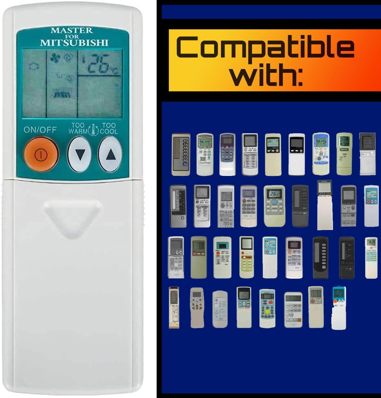 Master - Universal Air Conditioner Remote for Mitsubishi