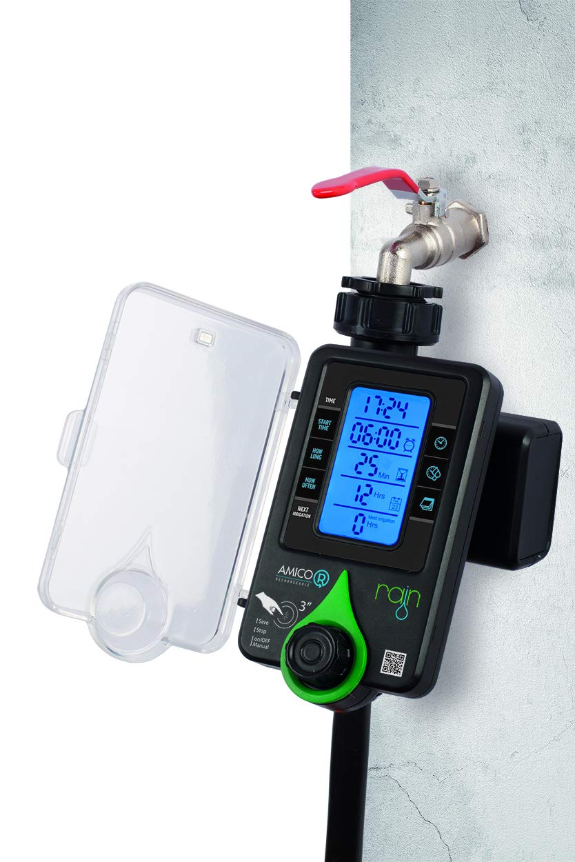 Rain Amico Minuterie Numérique à 1 Port Rechargeable