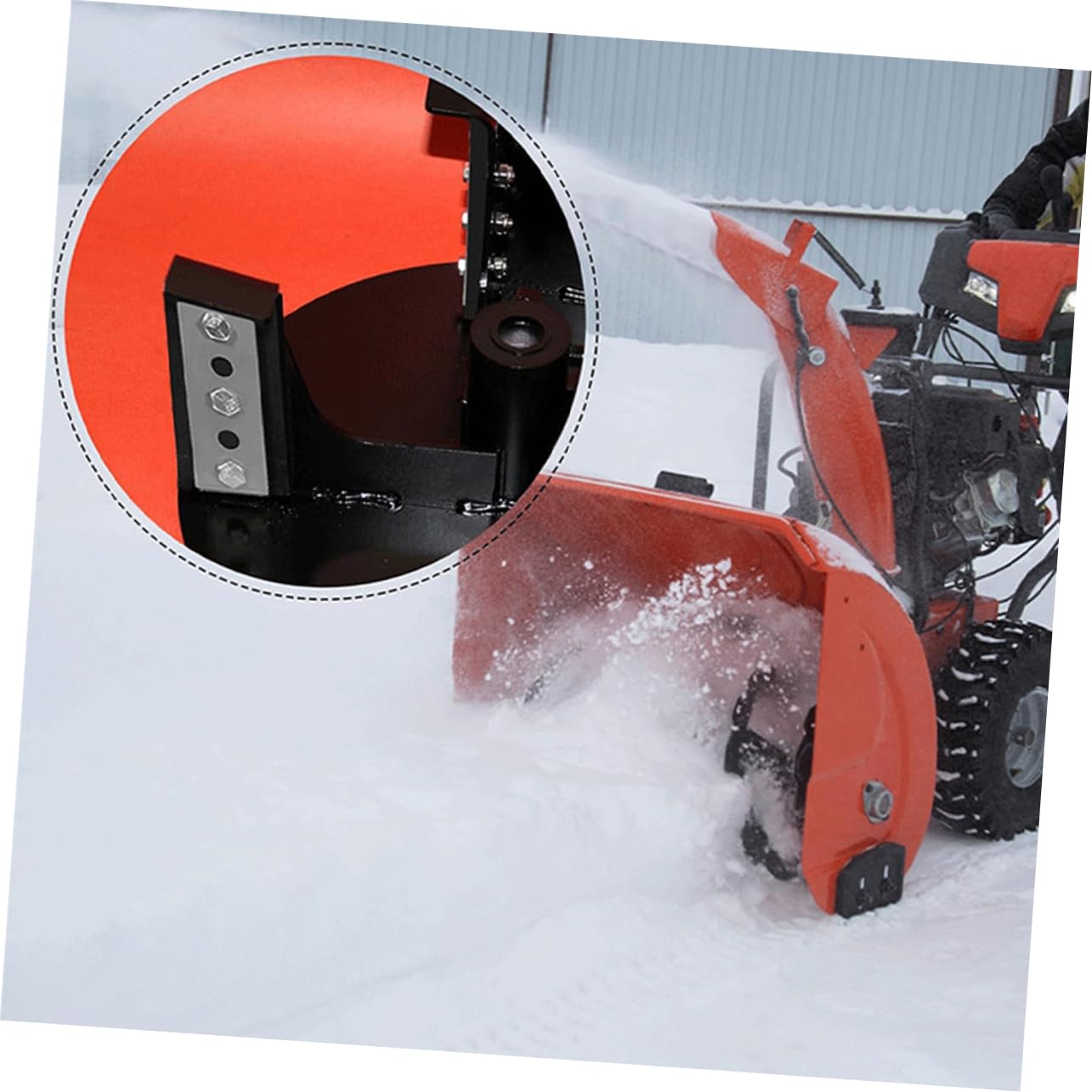 Kit Girante per Soffiatore di Neve 3 Set in Acciaio Inox e Gomma, Sostituzione Pratica Migliora Efficienza e Stabilità della Macchina Spara Neve
