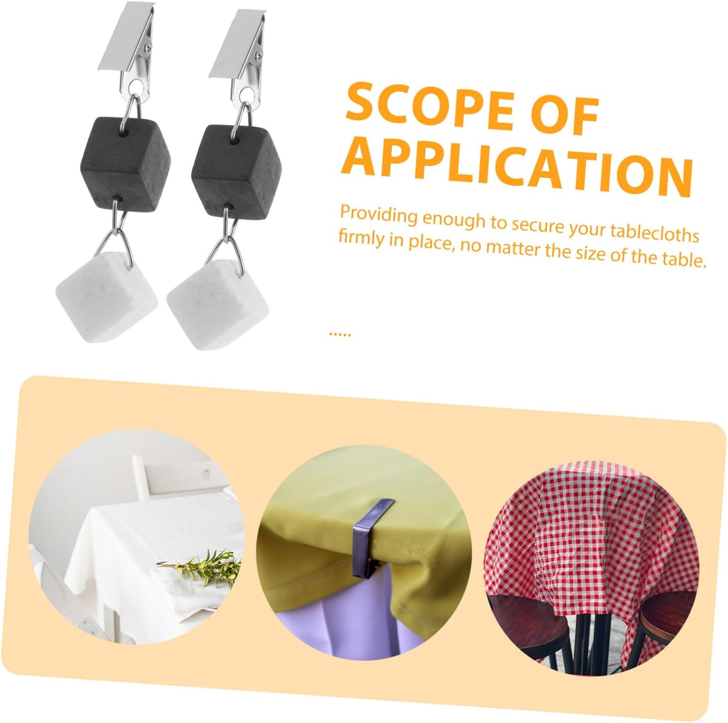 4pcs Tablecloth Weights Windproof Clip Clasps for Outdoor Picnic Strong Hold for Outdoor Furniture Cover