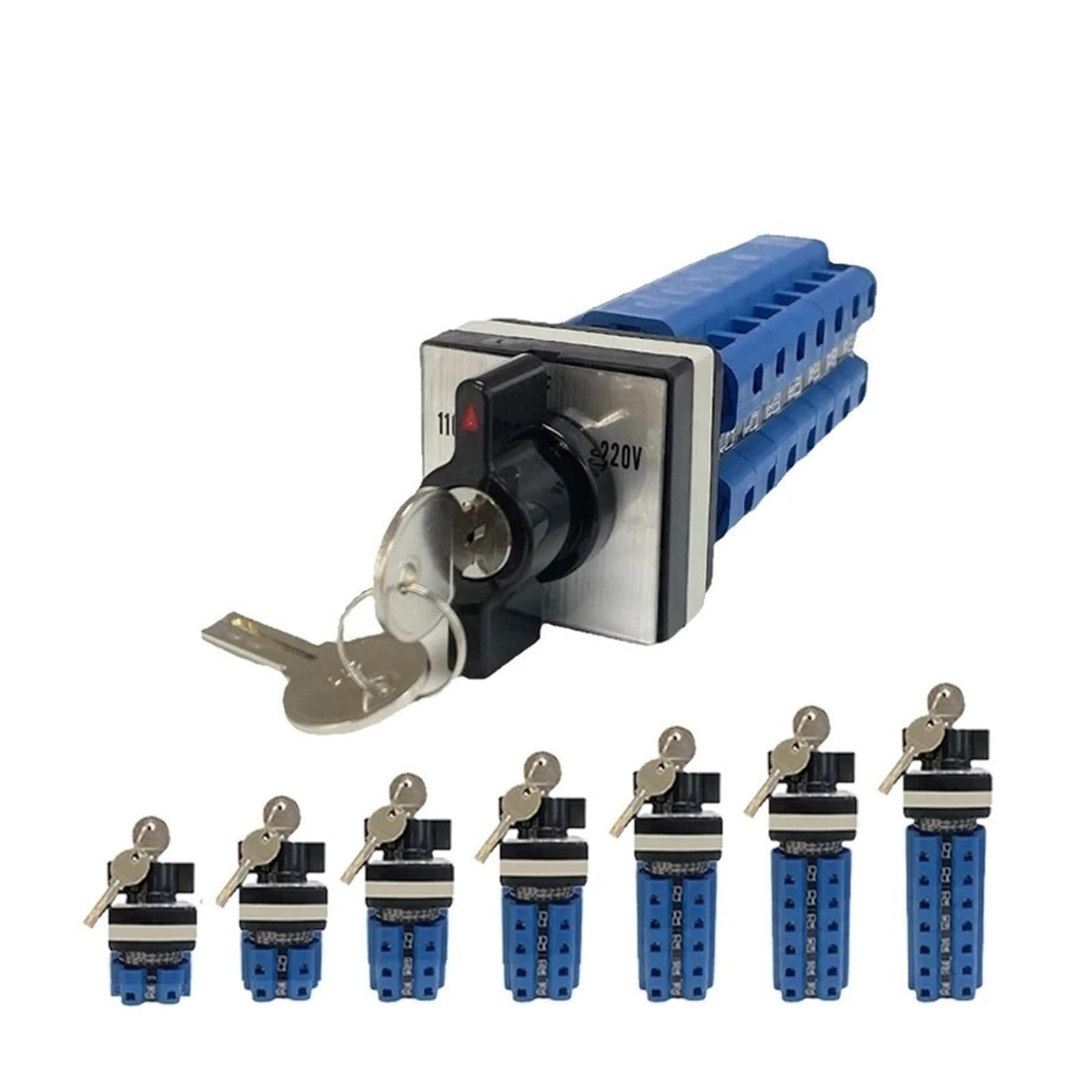 VSPPJYFG LW26-32F with Key Three Position Lockable Universal Transfer 32A 690V Dual Power Switching Motor Reverse Rotary Cam Switch(32A 1Pole)