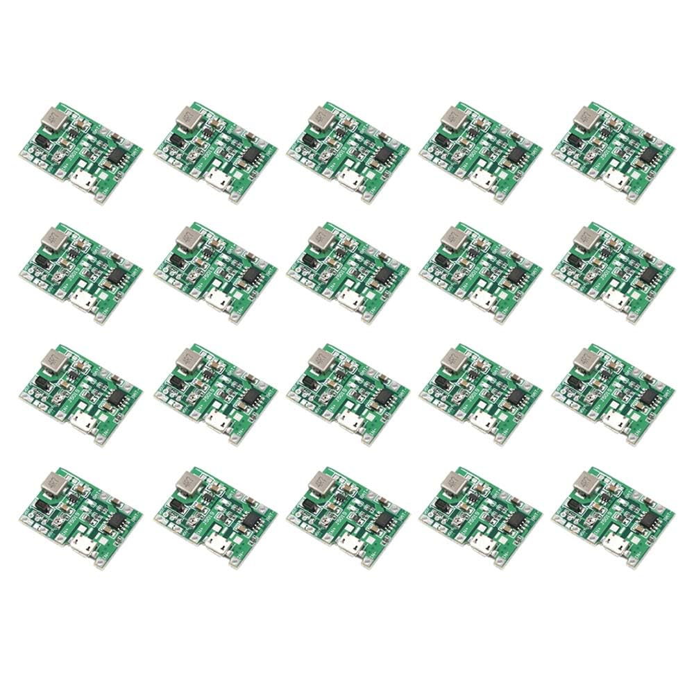 20PCS 2A USB 18650 Module Boost 3.7V to 5V 9V 12V DC-DC Boost Up Boost Module TP4056 DIY Kit Parts (Micro)