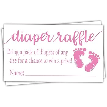baby shower prize tickets