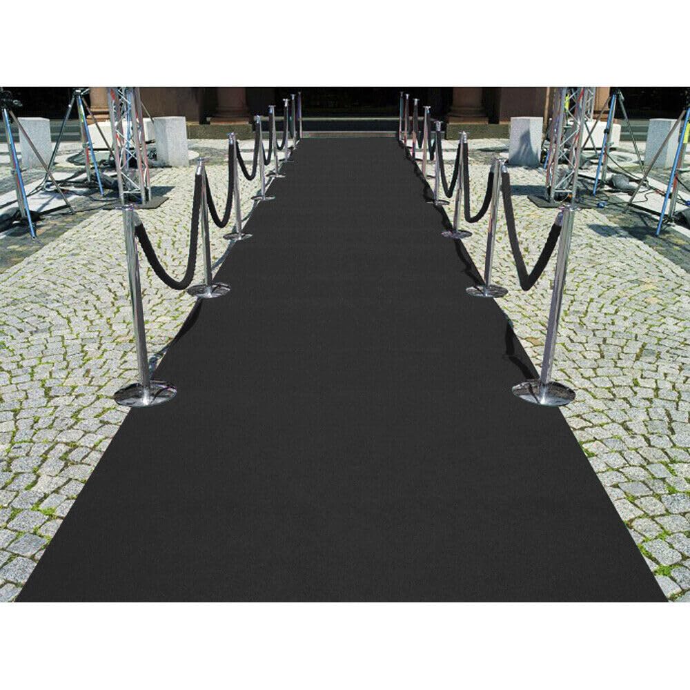 emmevi Tappeto Moquette Nera Antiscivolo Passatoia Corridoio Pavimento Scale Palestra Locale 100x500 Cm