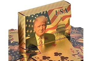Waterproof Gold Trump Cards Deck