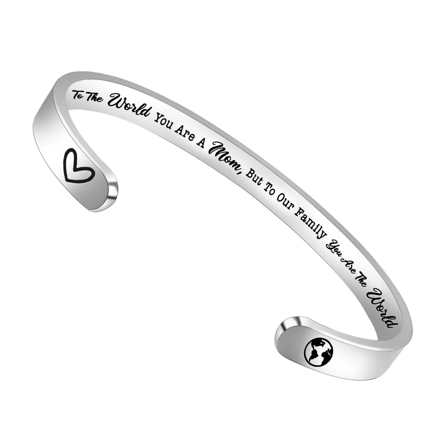 Btysun Inspirational Cuff Bracelet Bangle for Women Teen Girls - Birthday Jewelry Quotes - Friend Gift for Her