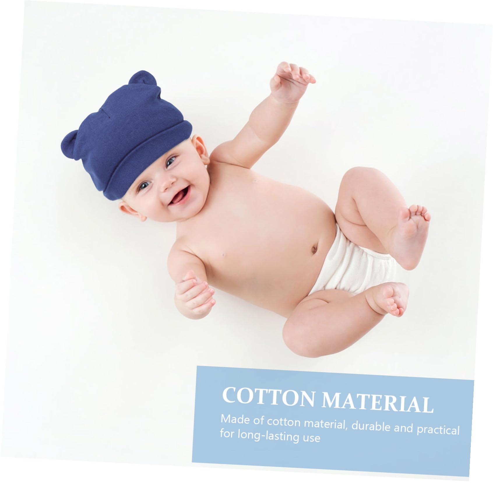 Healvian Lindos Sombreros De Bebé Gorro De Bebe Sombreros De Algodón Recién Nacido Sombreros De Bebe Gorros Infantiles Orejas Chico Sombrero De Bebé Gorra Infantil