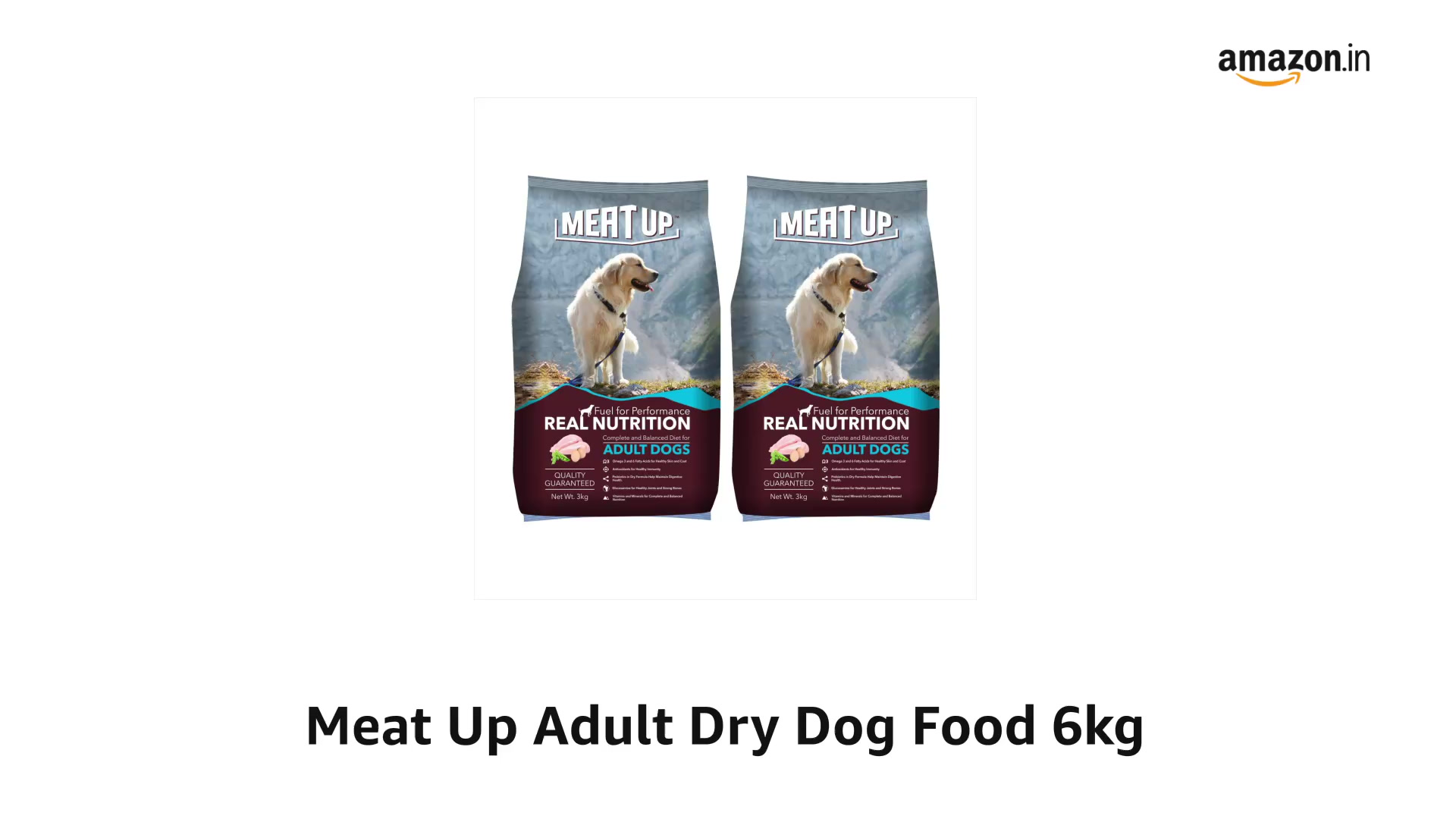 Meat Up Adult Dry Dog Food Chicken Flavour 6Kg
