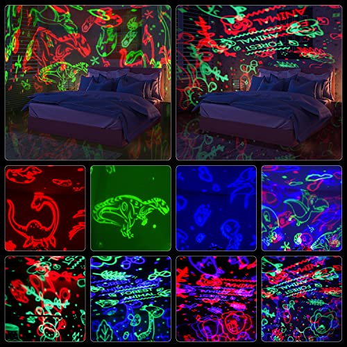 Scopow Dinosaurs Forest Animal Projector Night Light For Kids Room Rotating Projector Lights For Bedroom Ceiling Decor Baby Night Lamp With Timer Birthday Gifts Toys For Toddler Girls Boys #TOP4