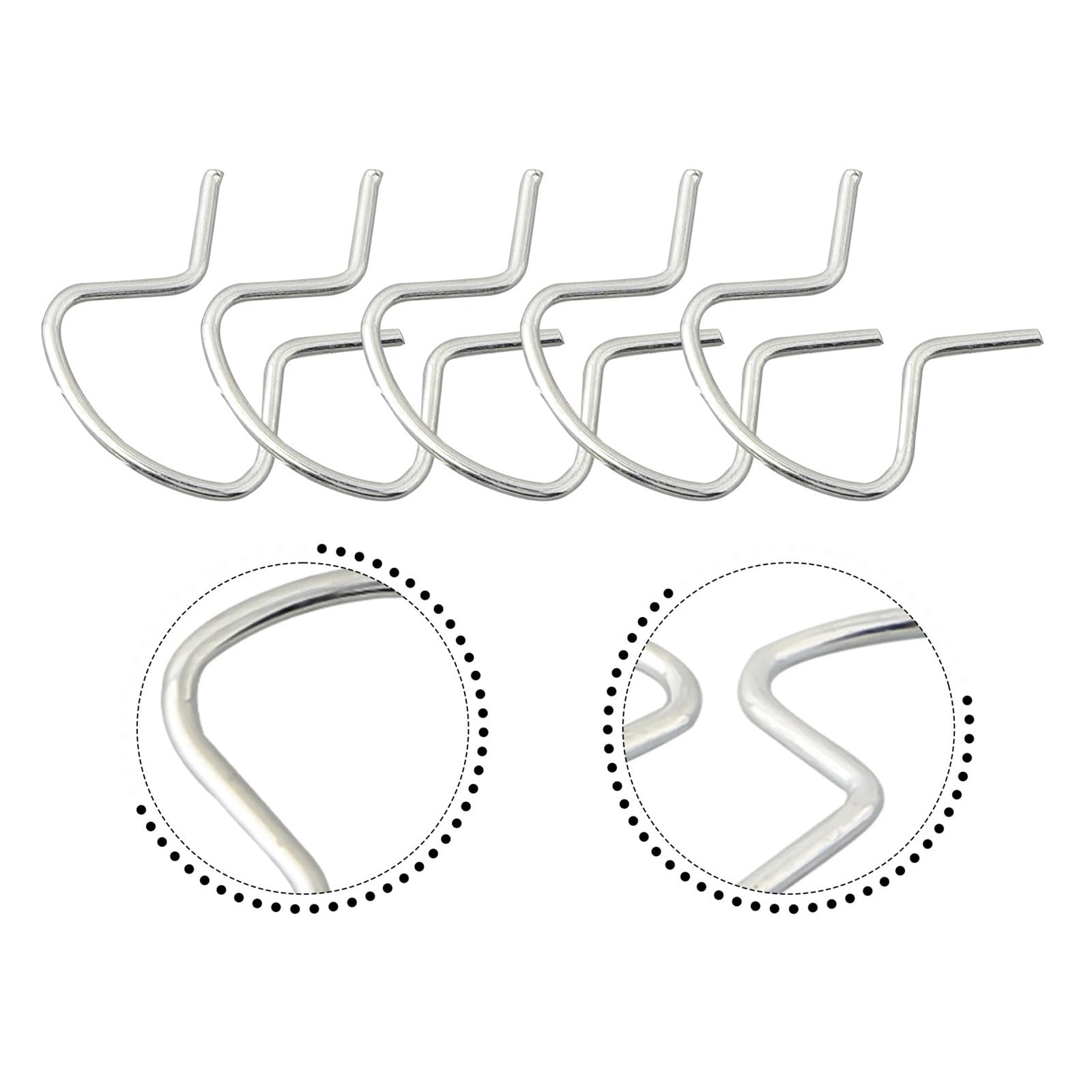 12Pcs Car Door Handle Crank Retainer Horseshoe Clip Set Car
