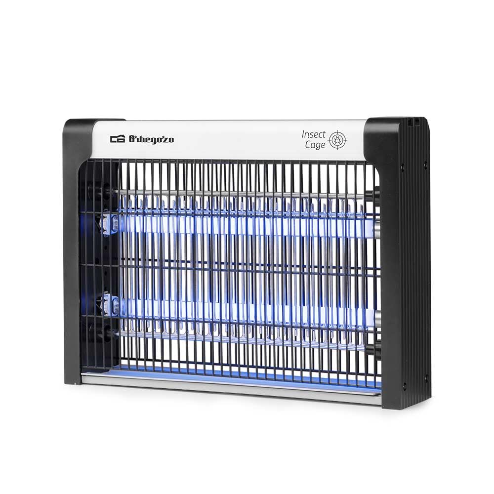 Orbegozo MQ 4510 Mata Insectos Eléctrico, 10W, Luz LED Ultravioleta, 50m², 34.5x7x25cm, Interior