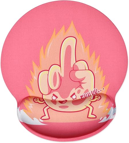 Seorsok Alfombrilla de mouse ergonómica de anime con soporte para muñeca, con reposamuñecas, cómoda alfombrilla de mouse para computadoras de
