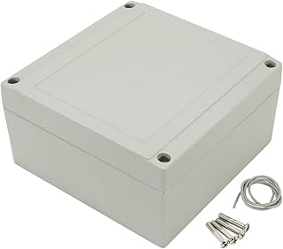 Aexit 5.5" x5.5" x2.95" (140 mm x 140 mm x 75 mm) Caixa de junção de alumínio Invólucro de projeto elétrico universal com dois chifres