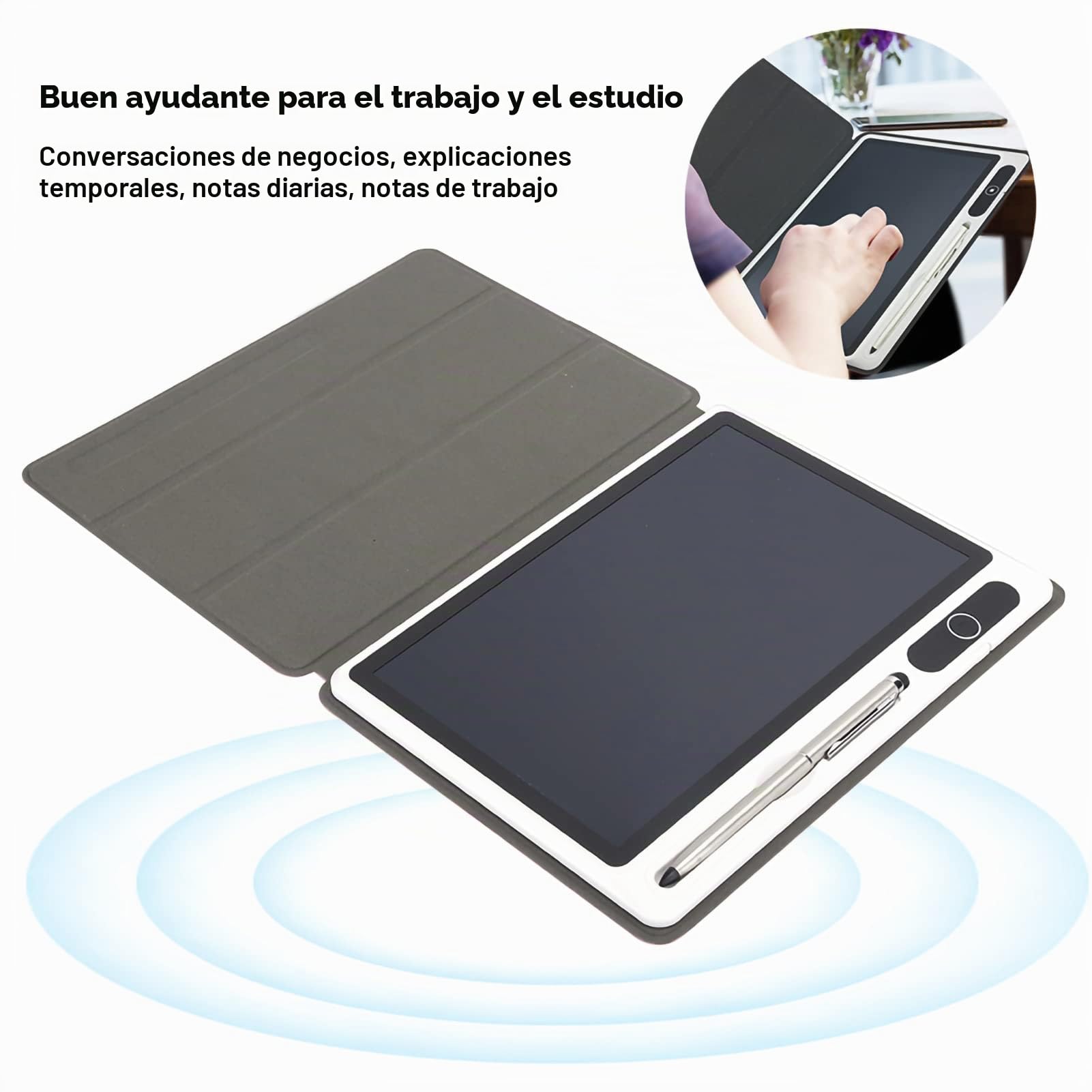 Cuaderno electrónico con bolígrafo, tableta de dibujo de 9 pulgadas, Dital, almohadilla de dibujo, bloc de notas inteligente, bloc de notas digital, bloc de notas electrónico, tableta LCD, trazado