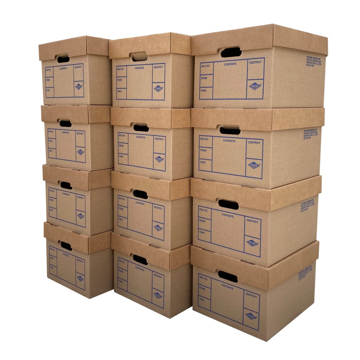 Uboxes File Storage Boxes 12 Pack 200# Strength