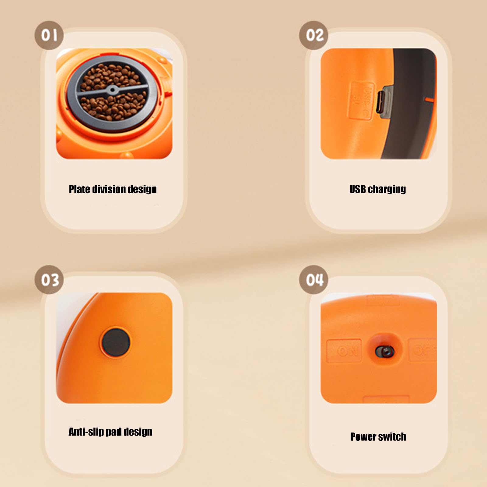 Intelligent Motions - Comederos activados para gatos, dispensador de golosinas de juguete con velocidad regular para mascotas en interiores, comederos de juego para gatos