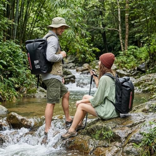Image of Waterproof Dry Bag 25L Backpack for Kayaking Boating Paddle Boarding