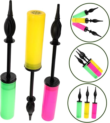 Miniatura 9 de LIFKOME 6 piezas de soplador portátil al azar para yoga, flotadores de yoga, mini ejercicio, herramienta antideslizante, globos de decoración, bomba