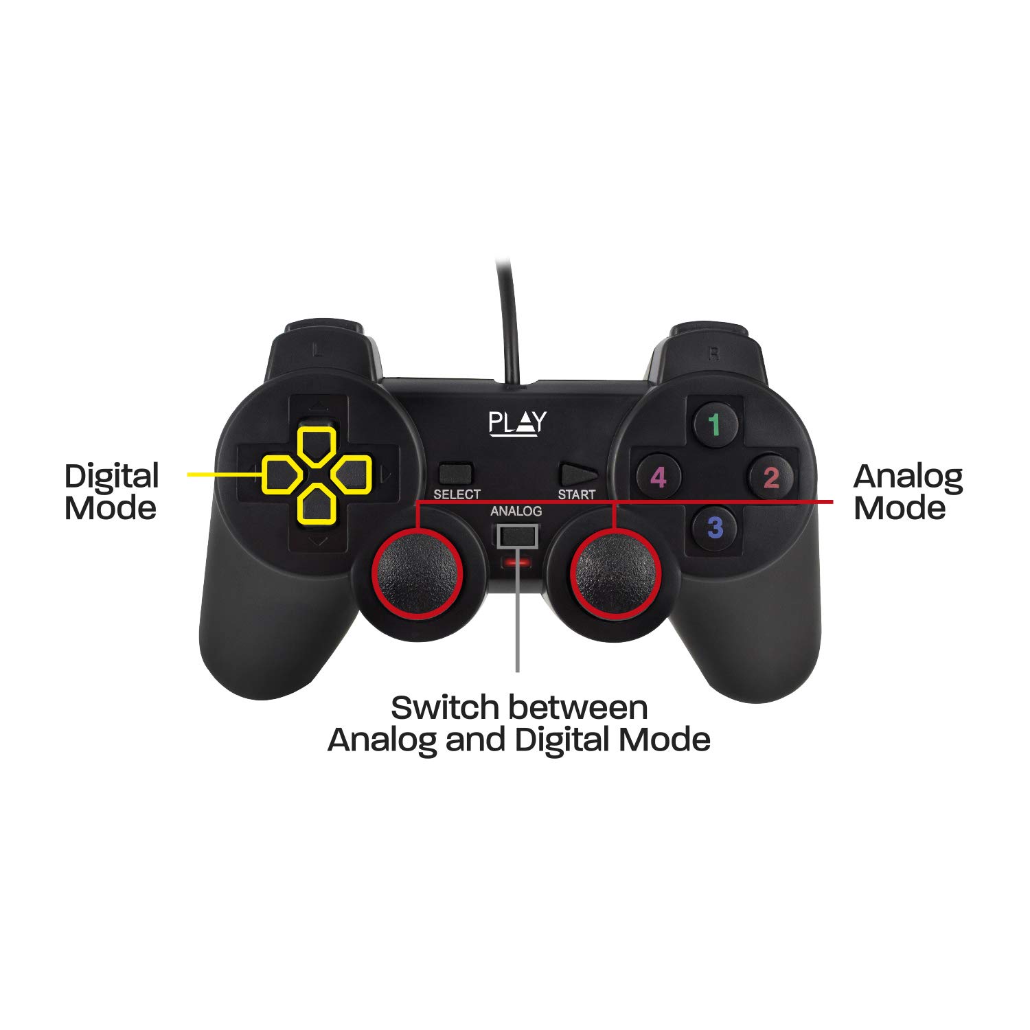 Ewent Play Wired USB Game Controller