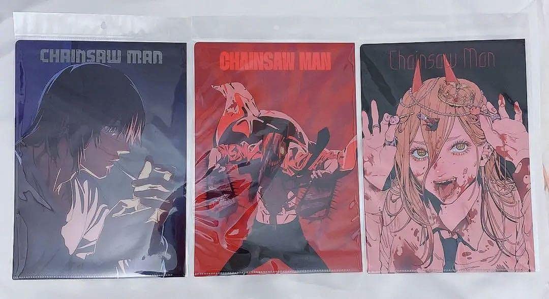 チェンソーマン展　クリアファイル Amazon.co.jp: 新 チェンソーマン展限定 A4クリアファイル 3種類