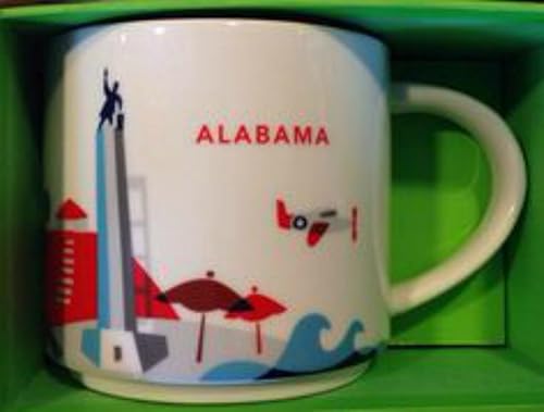 Starbucks Taza de la colección ALABAMA You Are Here