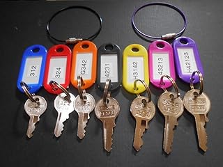 AGE 合鍵7本セット 、南京錠(No.1060 25~60㎜)同一キー、カギ、日中、HINAKA、