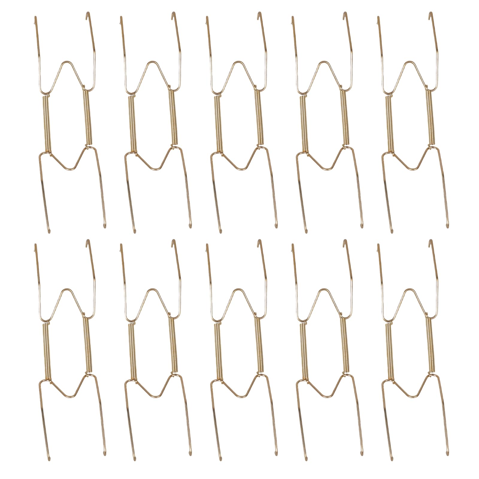 Oxxggkao Of 10 W Shape Invisible Spring Plate Hook for Wall Decoration Craft of Sturdy Steel Materials Steel Plate Hangers