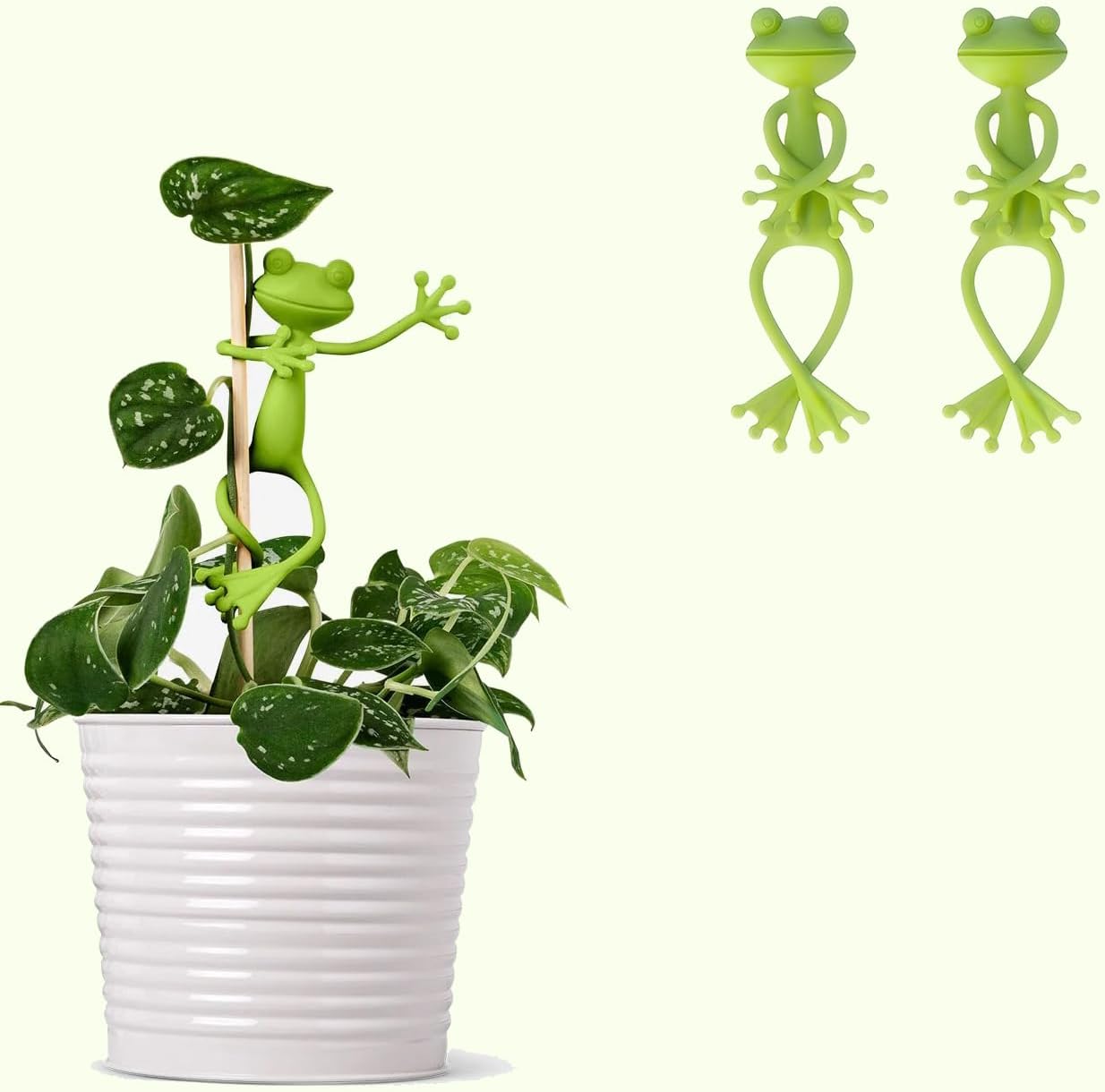 Amazon.com: MYTURFRU Frog Plant Stand, Green Frog Plant Stand & Holder ...