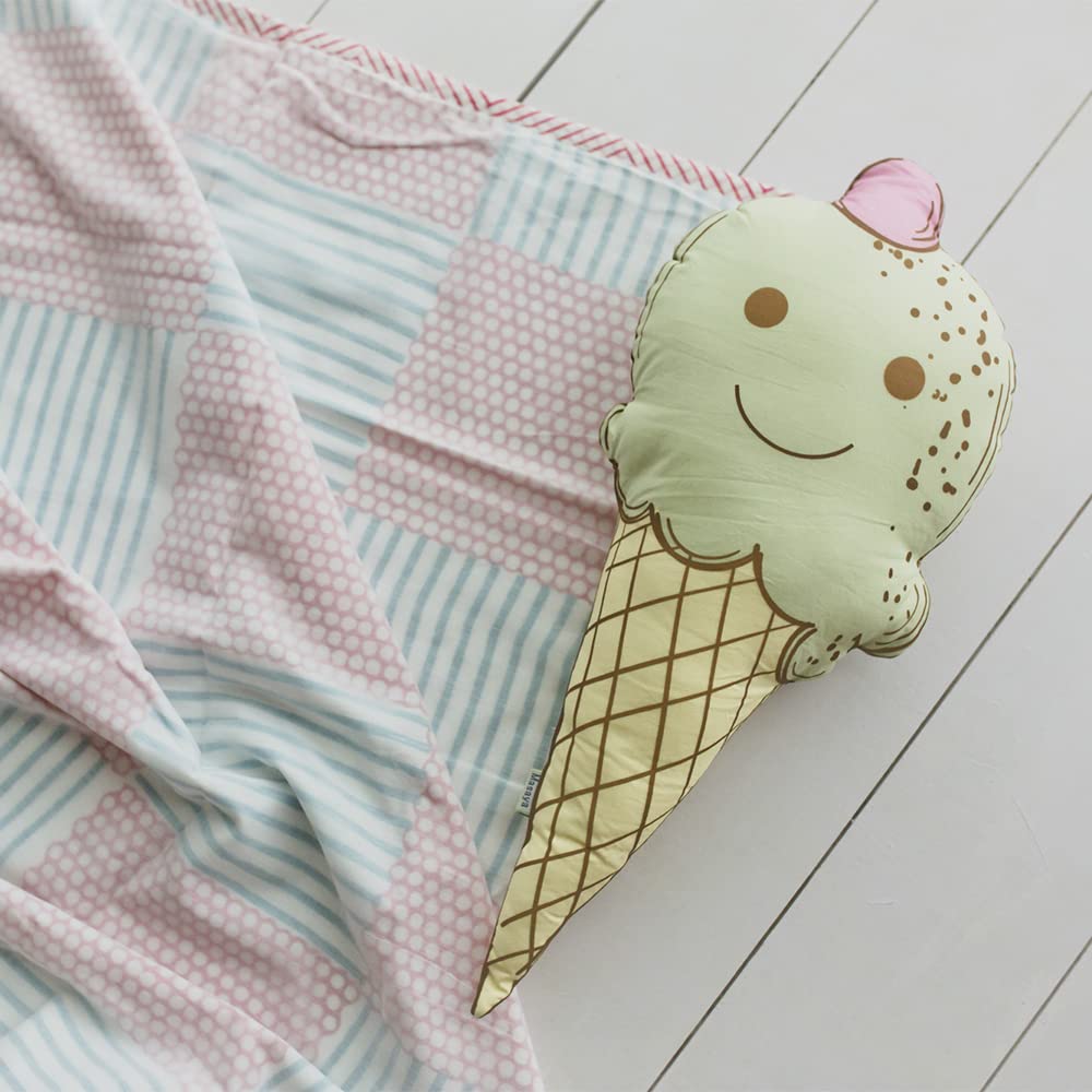 masaya Shape Cushions- Minty The Ice Cone - Green