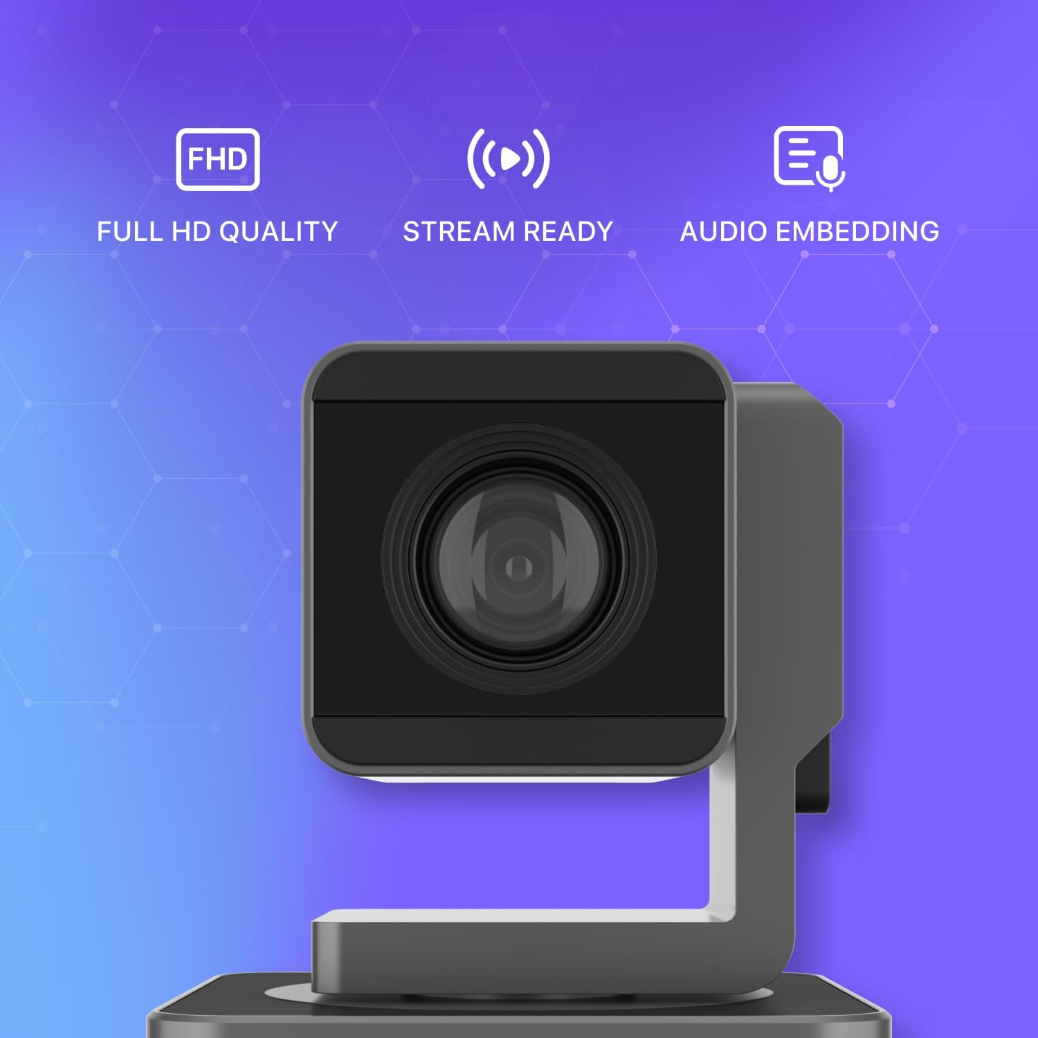 BZB GEAR Compact PTZ 1080P FHD 10X Camera with HDMI/SDI/USB 3.0/POE