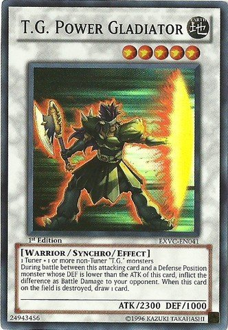 Amazon.com: Yu-Gi-Oh! - T.G. Power Gladiator (EXVC-EN041