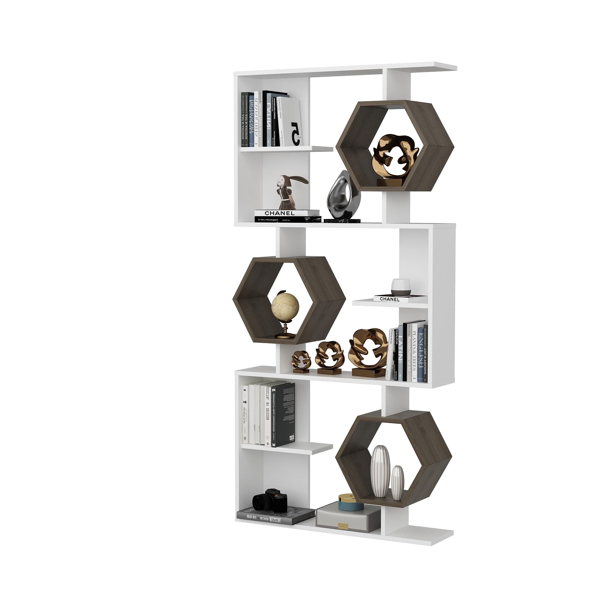 DECOROTIKA - Darla Bookcase Bookshelf Shelving Unit Display Unit