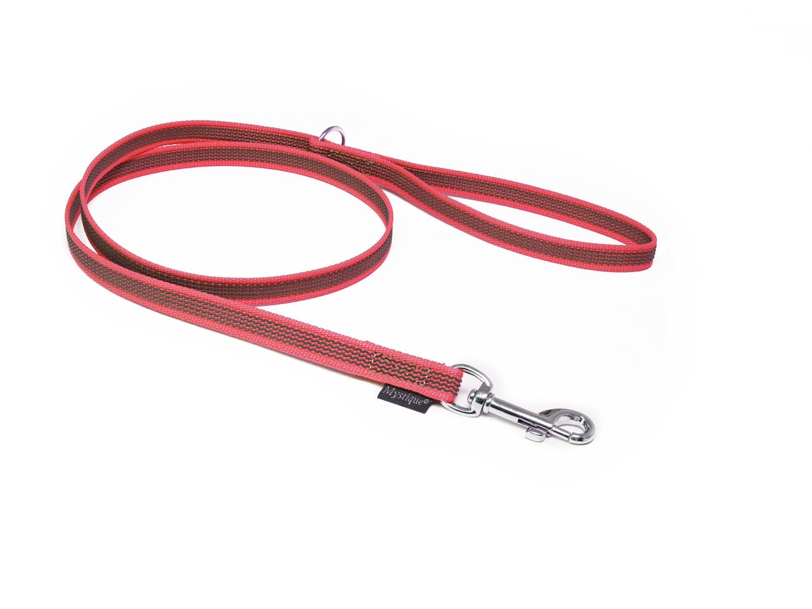Gummierte Trainingsleine 1 M, 15 Mm Breit, Neon-pink – Ohne Schlaufe, Made In Germany