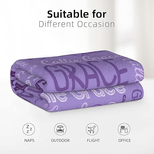 Miniatura 68 de Dr.TOUGH Mantas personalizadas para niños y adultos, manta personalizada con nombre para niños, manta con monograma con nombres personalizados