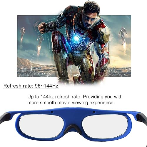 Miniatura 6 de Gafas 3D con obturador activo, gafas 3D activas, proyectores de TV 3D, juegos de películas 3D, gafas RF activas 3D para Sony Epson Toshiba Sharp RF