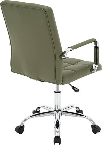 Miniatura 7 de MFD LIVING Silla de escritorio de respaldo alto moderna silla de trabajo de piel sintética con brazos silla ejecutiva giratoria ajustable con ruedas