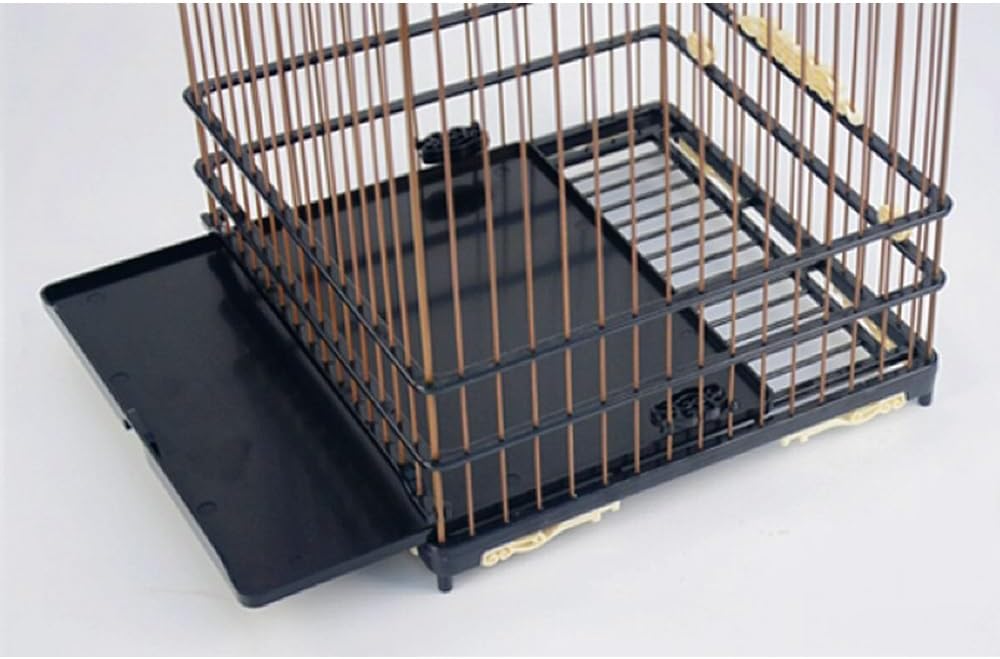 Square Birdcage Plastic Cage Medium-Sized Bird Strap Chassis Hook Lightweight Washable Easy Clean Parrot Cage